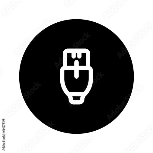 ethernet circular line icon