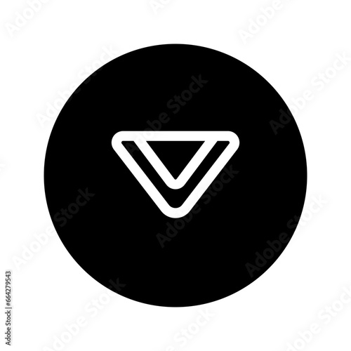 napkin circular line icon