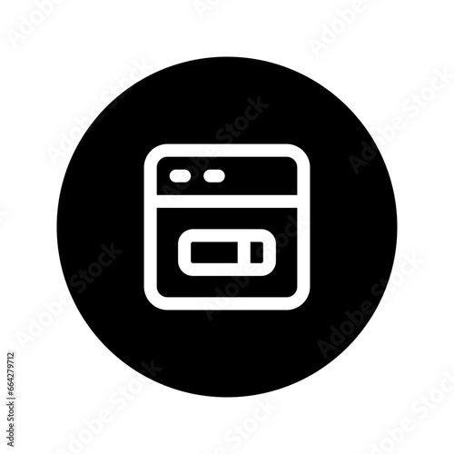 search engine circular line icon