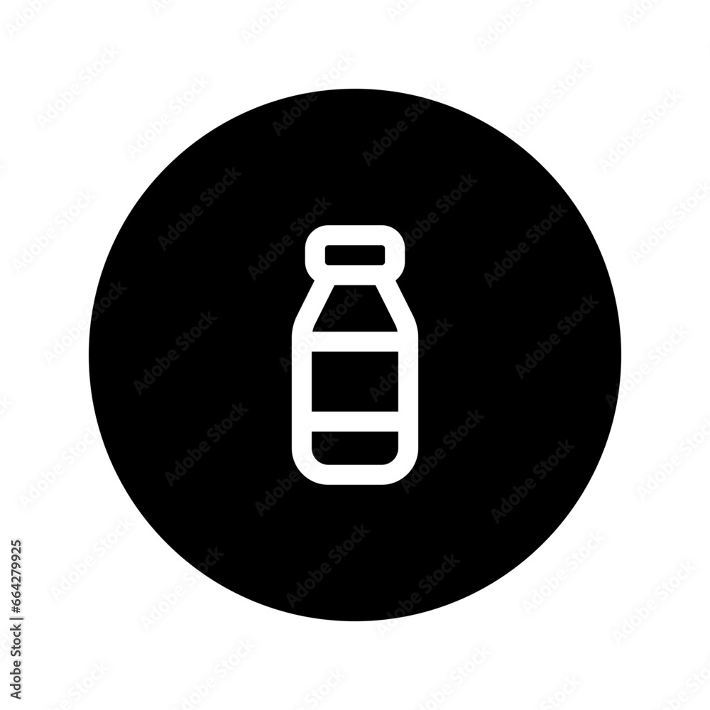water bottle circular line icon water bottle circular line icon