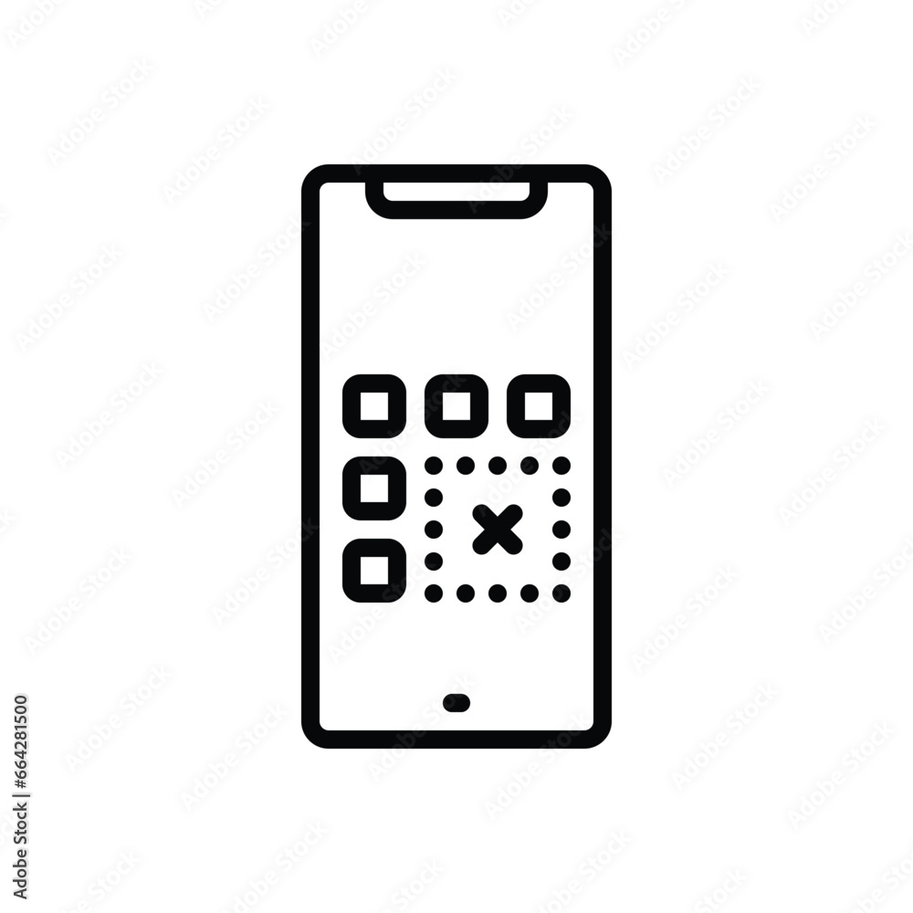Black line icon for remove Black line icon for remove