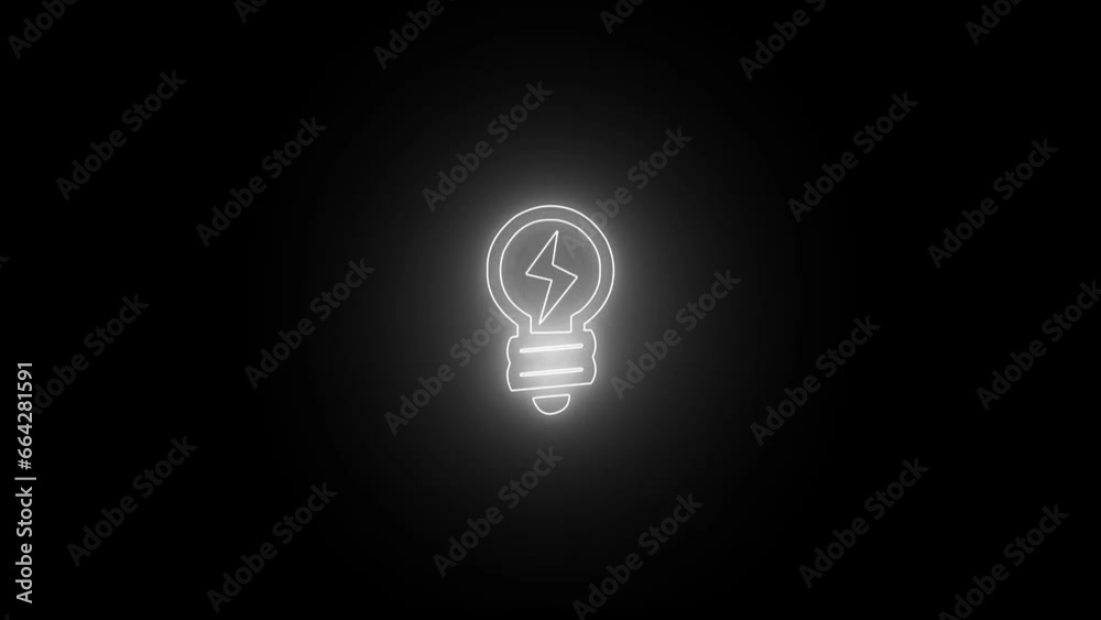 Light bulb on black background Light bulb on black background