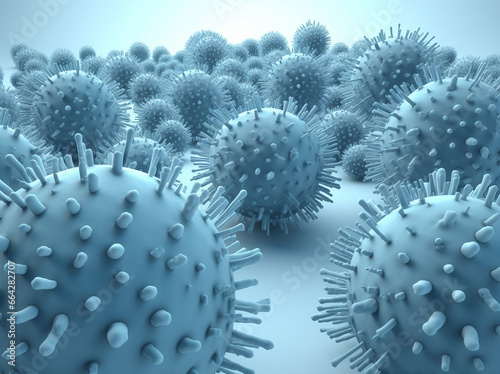 3d rendered illustration of a virus © PaperToPixel