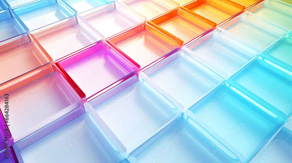Abstract transparent background with rectangle shape. Several clear ...