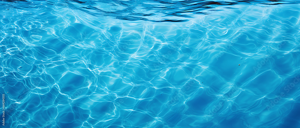 Surface of a Blue Swimming Pool Texture Background