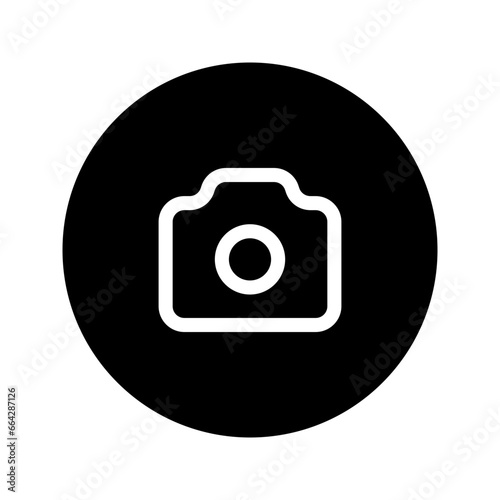 camera circular line icon
