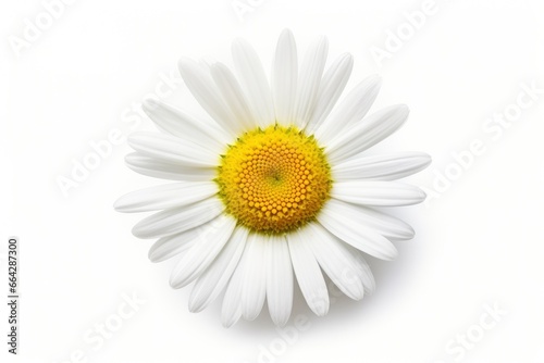 Common daisy isolated on white background. © AbulKalam