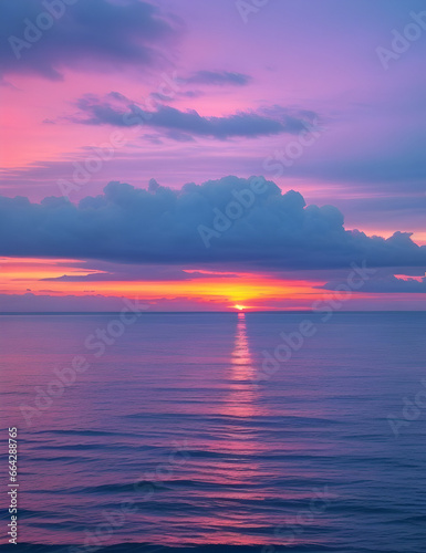 sunset over the ocean © Mahdi
