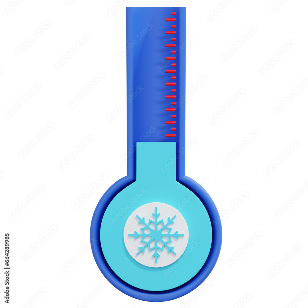 cold temperature 3d icon winter illustration cold temperature 3d icon winter illustration