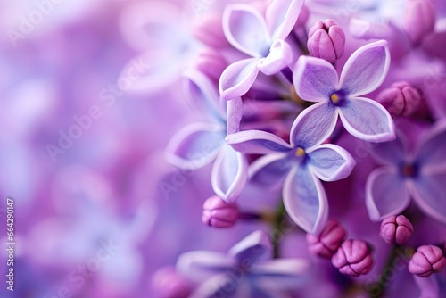 Lilac blossom macro background with copy space. © AbulKalam