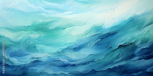 abstract blue green water color background