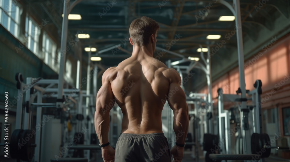 A Strong Man Posing in a Gym. Fictional characters created by Generated AI. A Strong Man Posing in a Gym. Fictional characters created by Generated AI.
