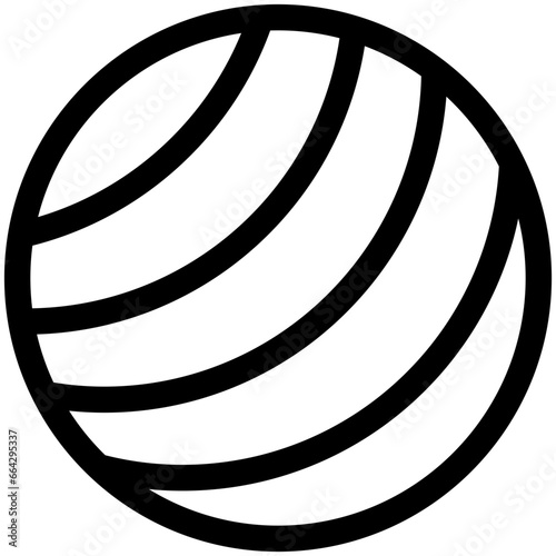 fitnes ball icon