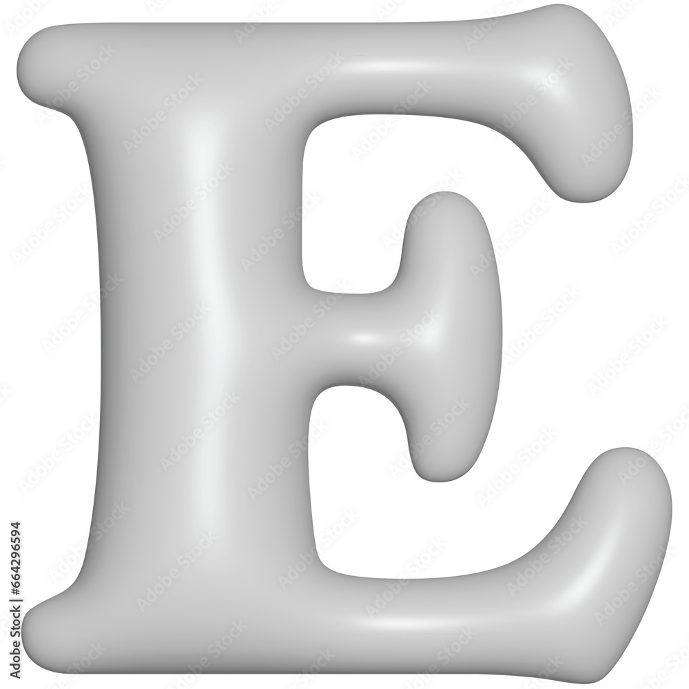 White 3D letters