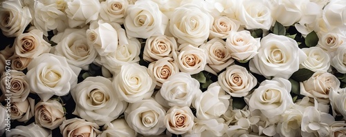 White rose background  generative ai