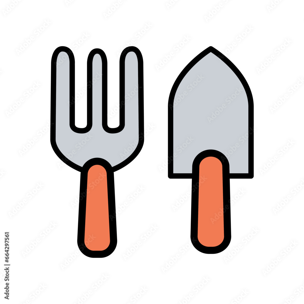 Gardening tools icon