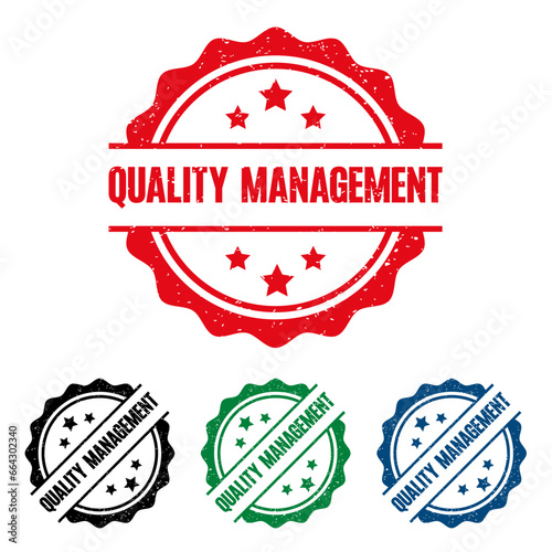 QUALITY MANAGEMENT Rubber Stamp. vector illustration.