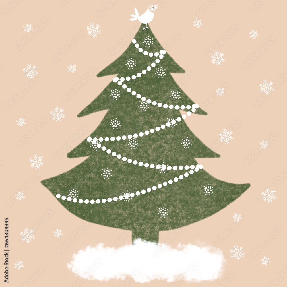 Obraz premium abstract christmas tree