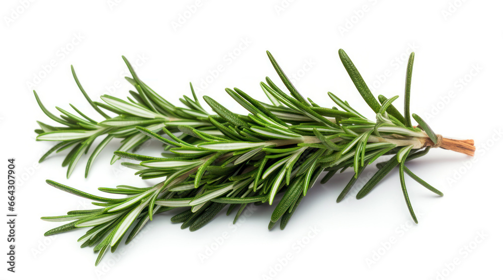 Fototapeta premium twig of rosemary on white background