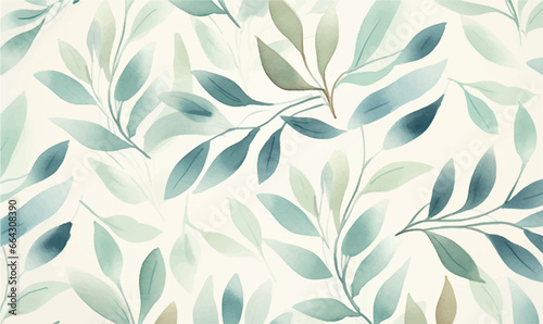 watercolor background, texture, green leaves