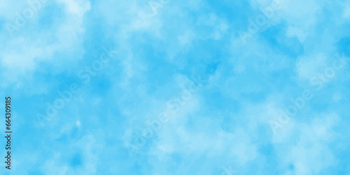 Abstract Blue Soft Bokeh Background,blue sky Water color background, Illustration, texture for design,style color stained illustration abstract background,Grunge aquarelle painted paper textured canva