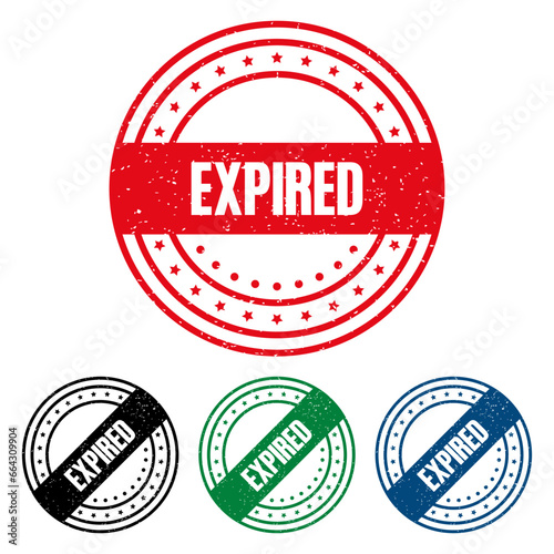 EXPIRED Rubber Stamp. vector illustration.
