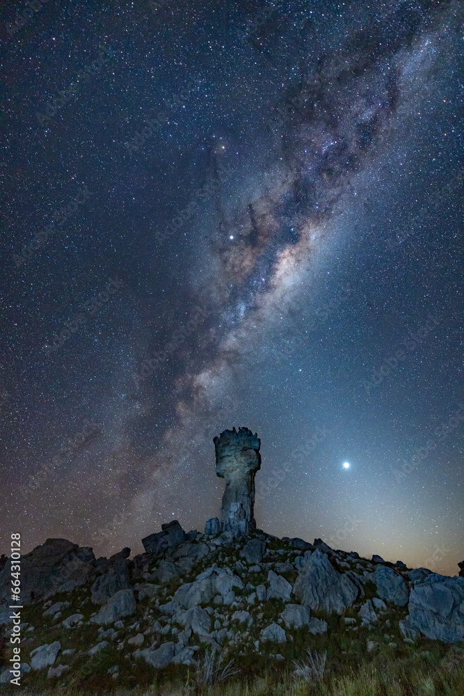 Milky Way over the Maltese Cross in South Africa