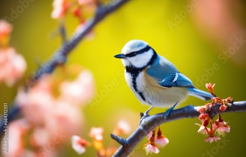 Cute little bird with a  nature background. © FurkanAli