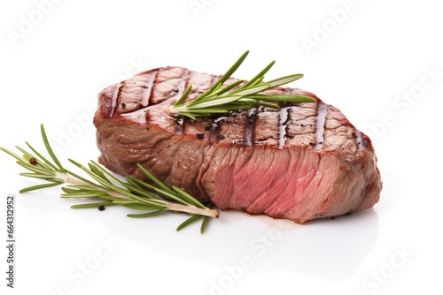 Fillet steak beef meat isolated on white background. © FurkanAli