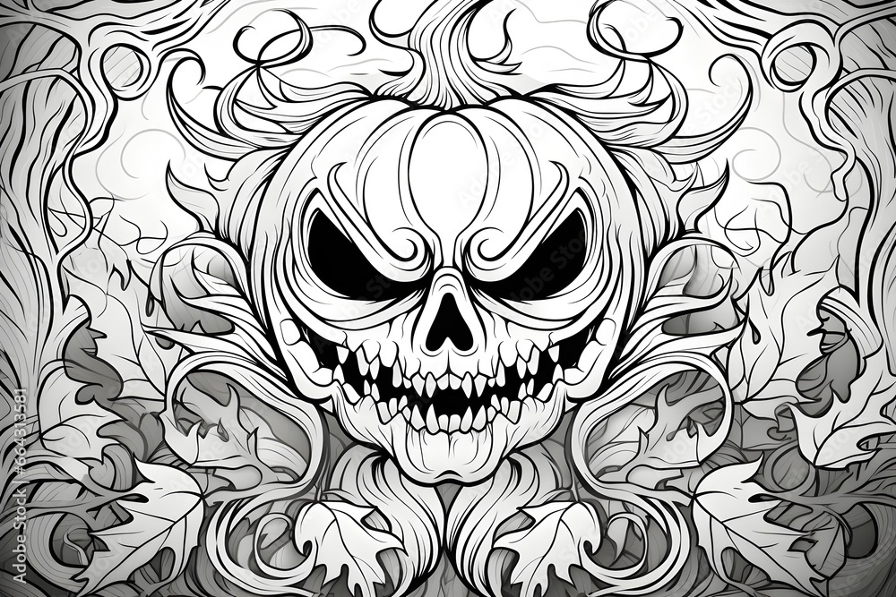 Halloween pumpkin coloring Halloween pumpkin coloring