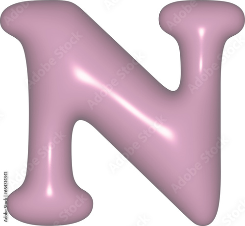 PINK 3D letters