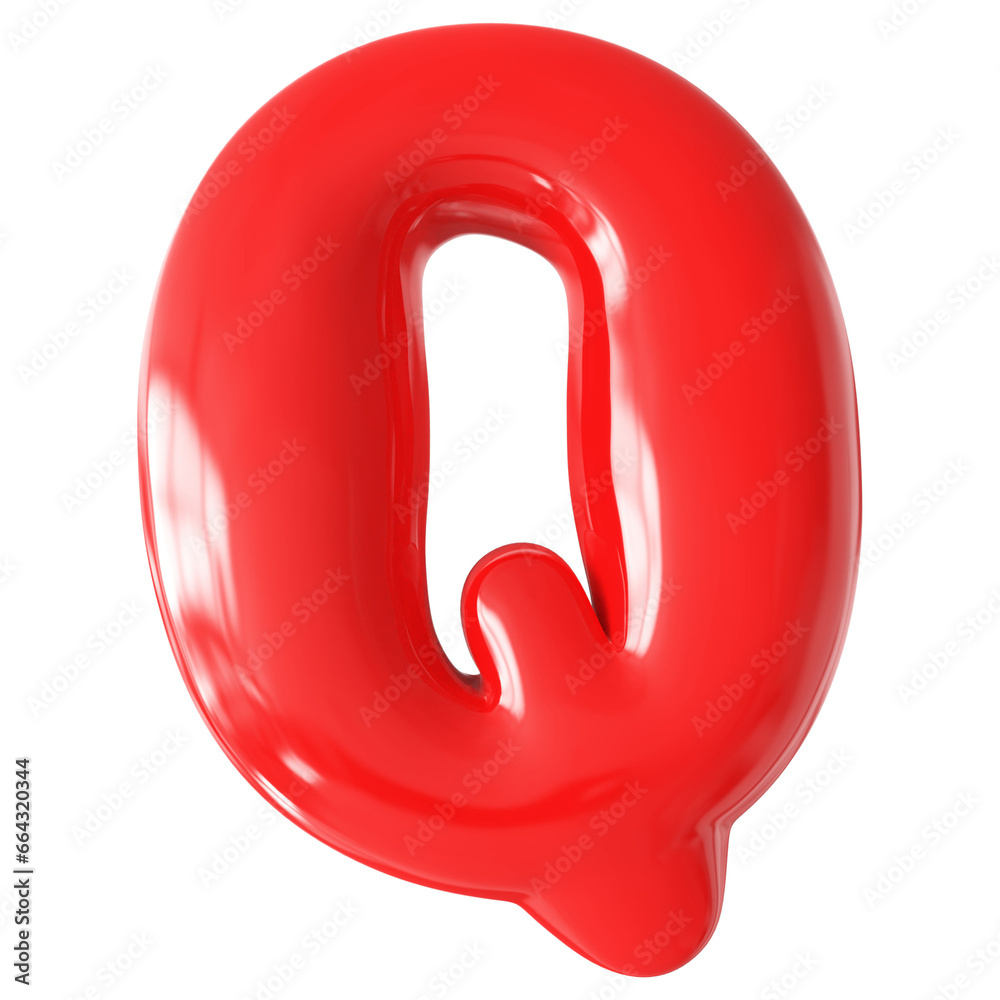 Red Letter Q Font Bubble Red Letter Q Font Bubble