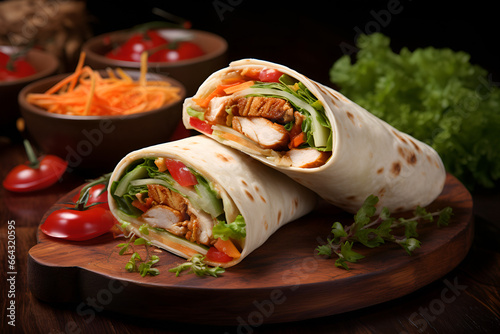 chicken wrap sandwich