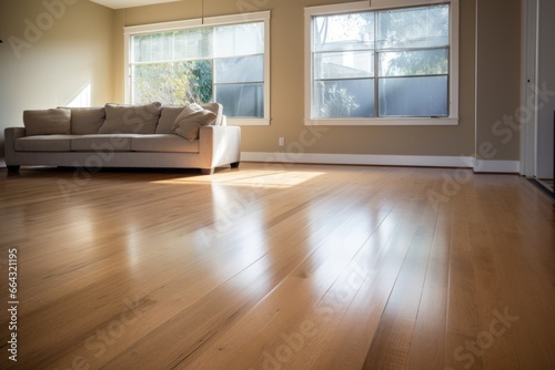 hardwood flooring in a new property