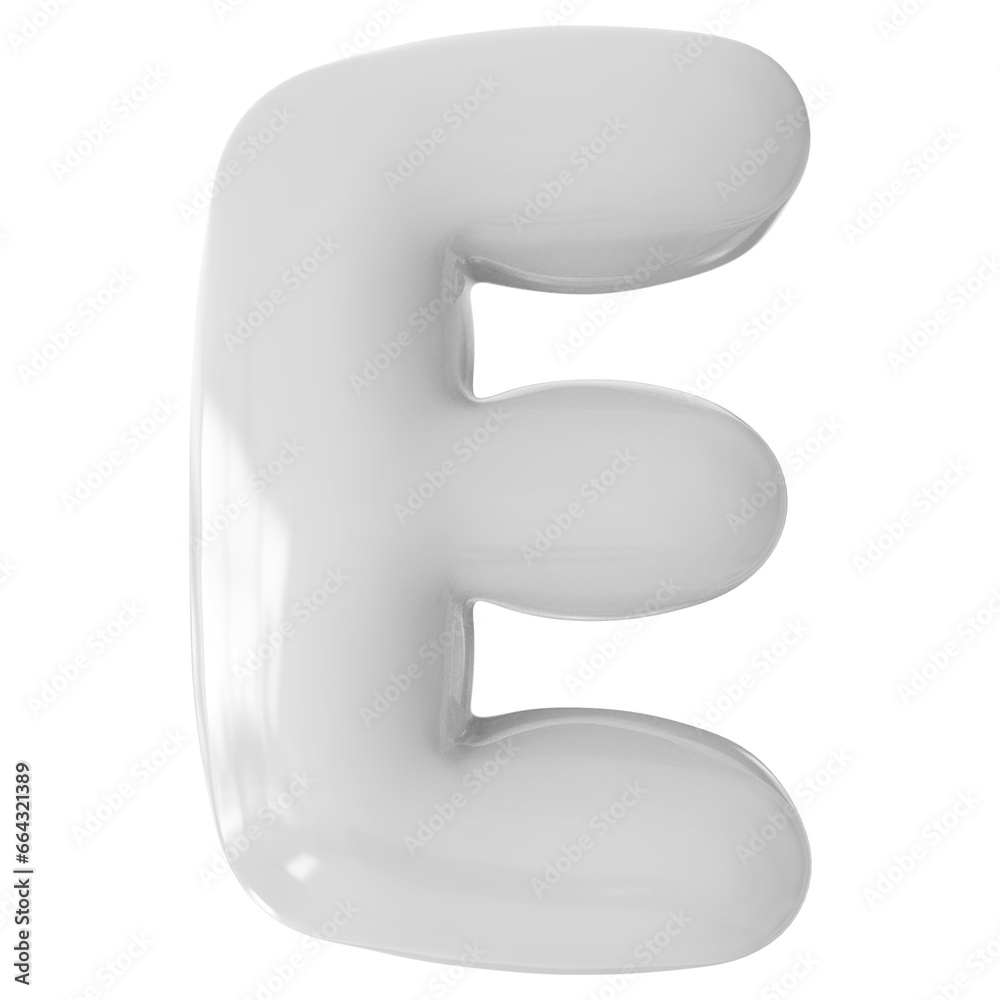 White Letter E Font Bubble White Letter E Font Bubble