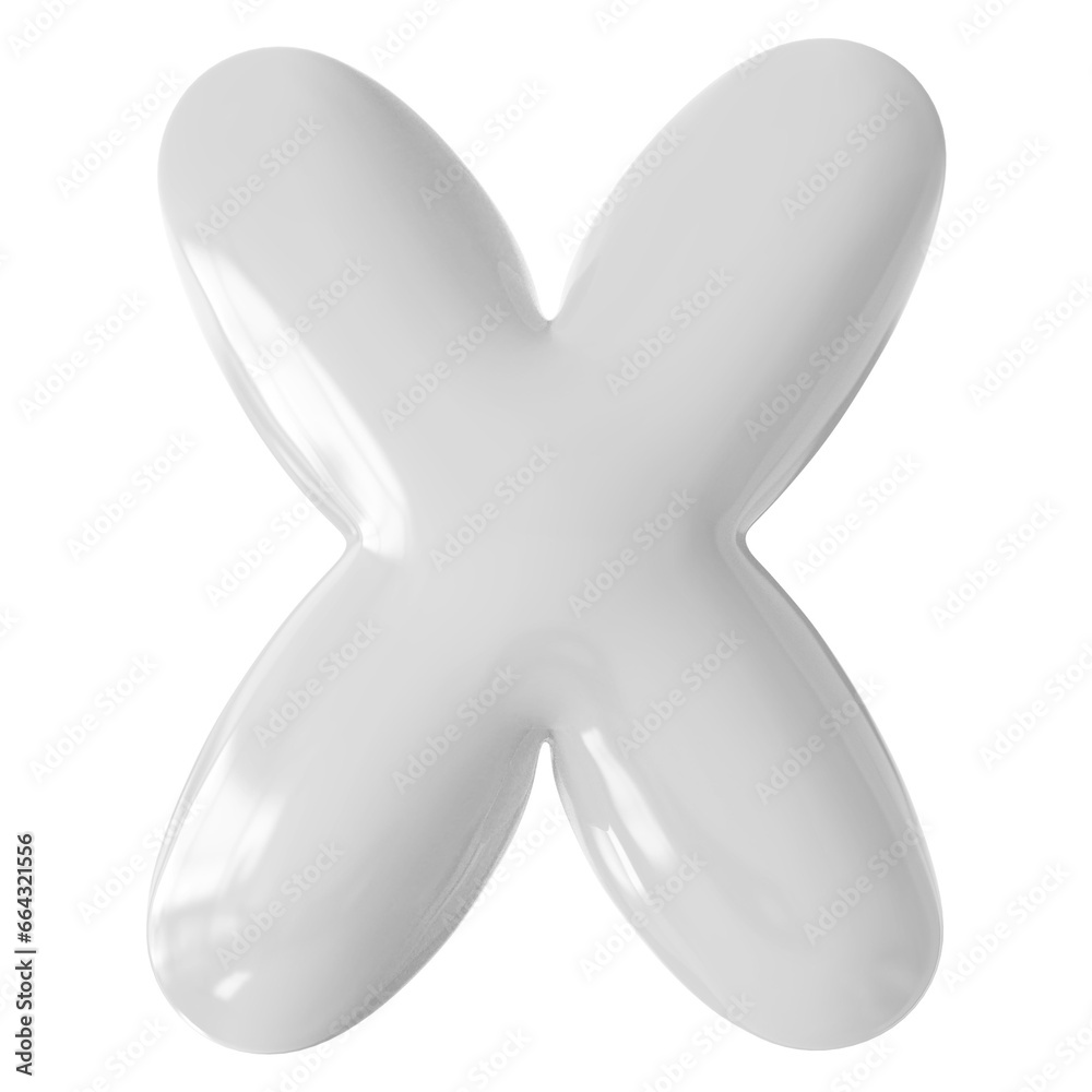 White Letter X Font Bubble White Letter X Font Bubble