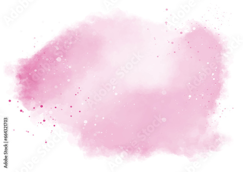 Hand painted pastel pink watercolour splatter design
