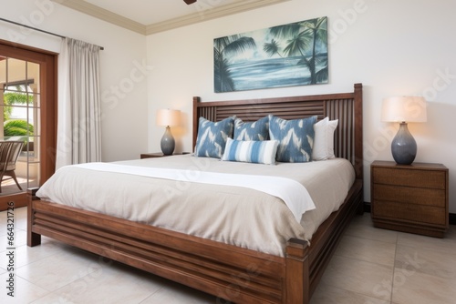 master bedroom with a king size bed and tasteful decor