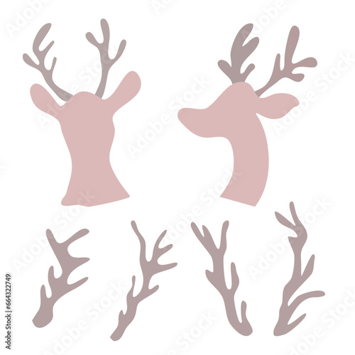 Wallpaper Mural deer vector Torontodigital.ca