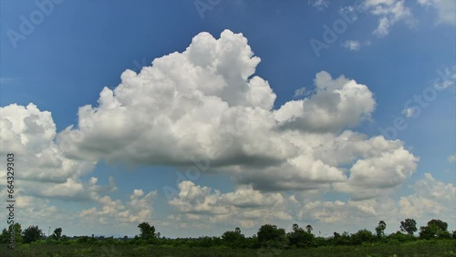 Cloud time lapse nature background.