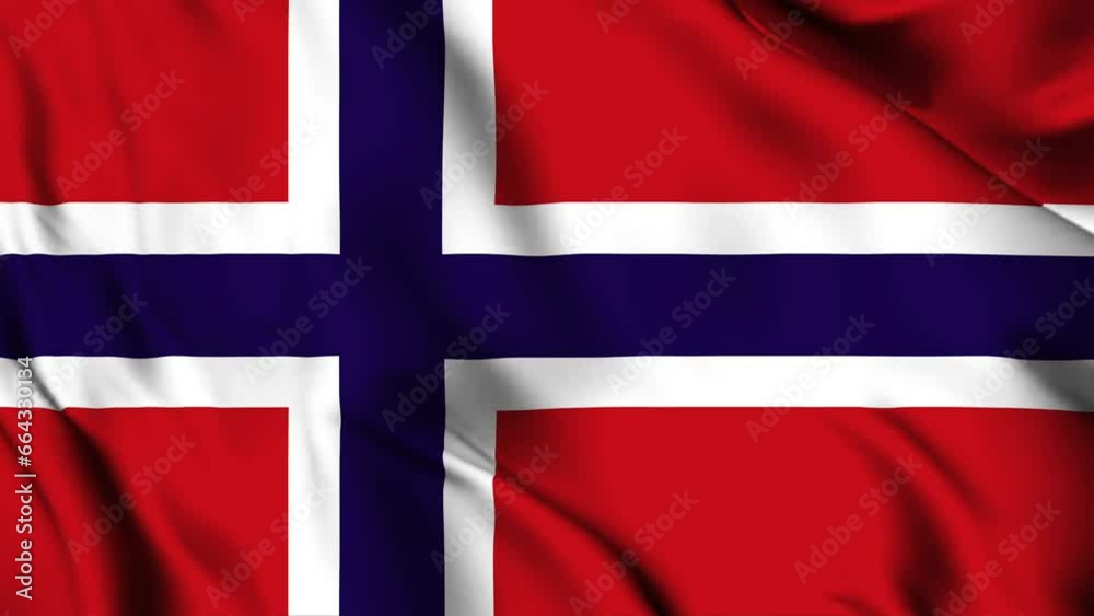 Norway waving flag 4K animation video. Norway waving flag seamless looping animation Norway waving flag 4K animation video. Norway waving flag seamless looping animation