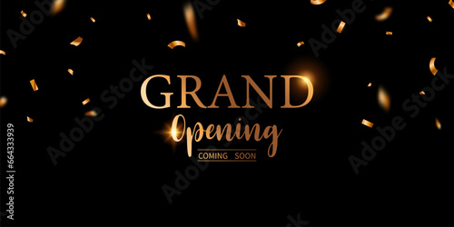 Design your opening card with beautiful vector illustrations. business banner template