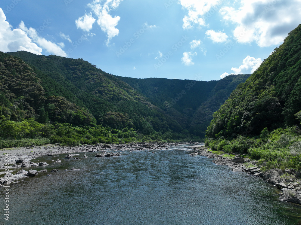 高知県四万十町　四万十川の風景