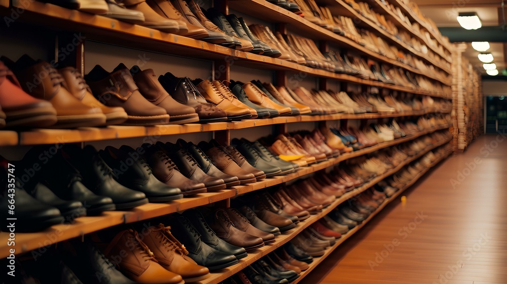a shoe store. generative AI