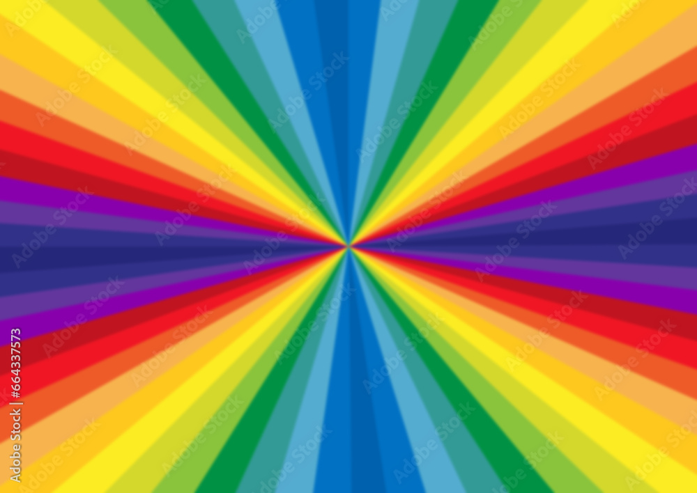 Fototapeta premium arc-en-ciel rayonnant