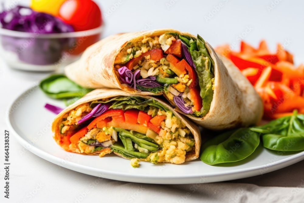 colorful veggies stuffed in a pita sandwich colorful veggies stuffed in a pita sandwich