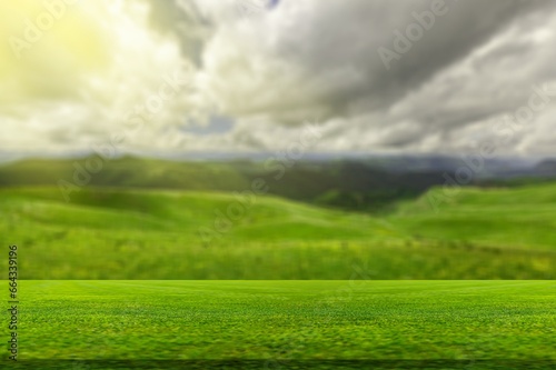 Beautiful green nature spring background