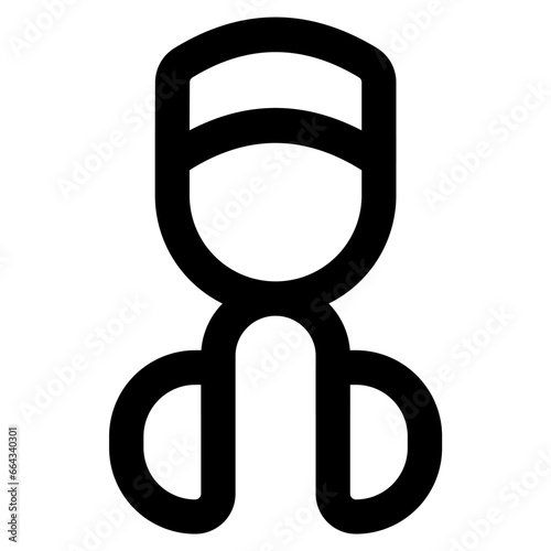 eyelashes curler icon vector illustration asset element