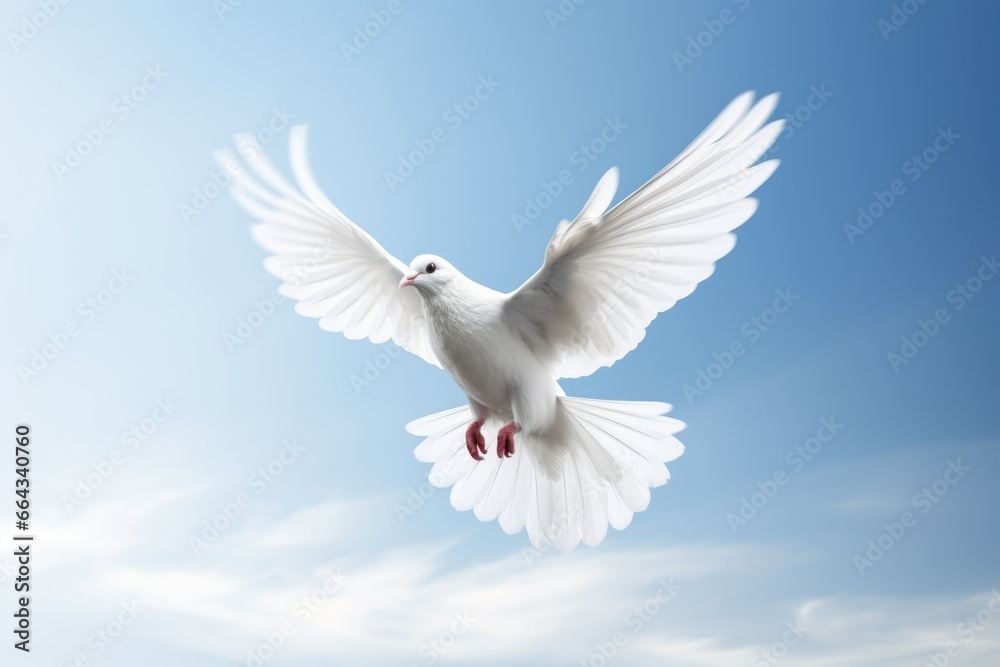White Pigeon, White dove in the sky Background. White Pigeon, White dove in the sky Background.