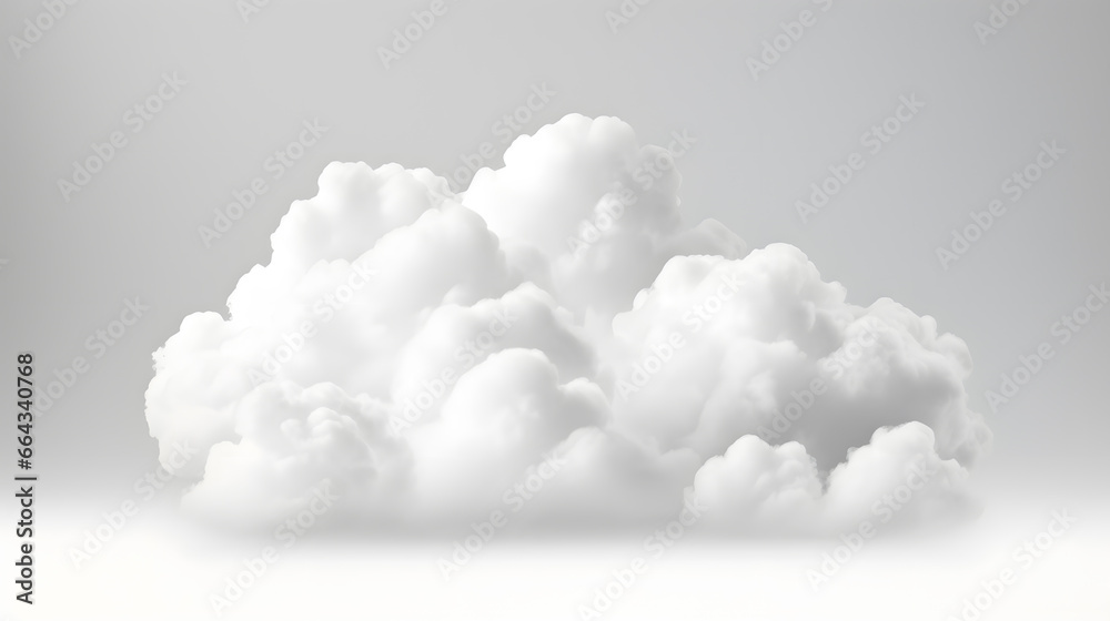 White cloud isolated on white background White cloud isolated on white background